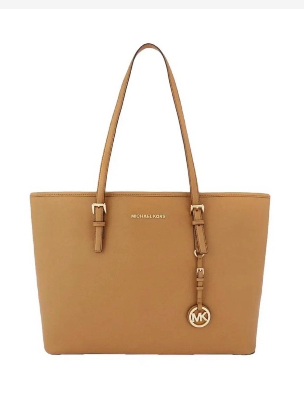 Michael Kors Caramel Leather Shoulder Tote